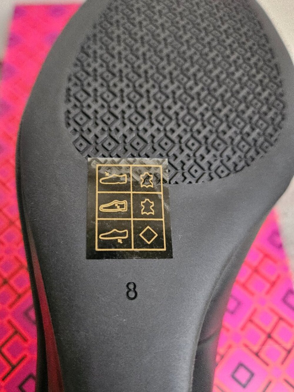 NIB Tory Burch Chelsea 65mm Wedge Pumps Black Napa Leather 8 - Picture 10 of 11